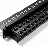 24 Port 1U Empty Modular Shielded Patch Panel, 19" Rack Mount