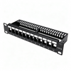 10 Inch 1U 12 Port Cat6 Blank Keystone Patch Panel Unloaded Network Patch Panel