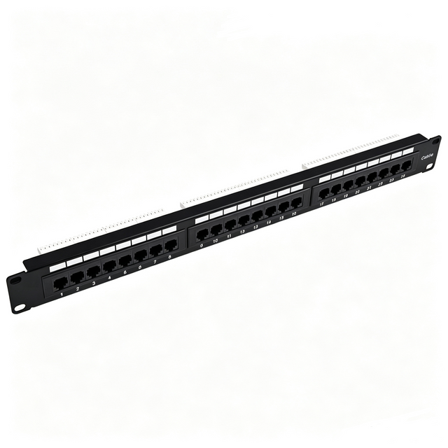 32 Port Voice Patch Panel 19 Inch Rack Mount RJ11 Telephone Patch Panel