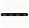12 Port 1U Rack Mount BNC Patch Panel Coaxial Video Distribution Frame CCTV CATV RF Signal Transfer