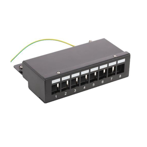 6 Port Shielded Mini Desktop Patch Panel Empty Wall Mount 6 Ports STP Patch Box