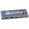 HDMI 2.1 KVM Switch 2x1 4K@165Hz, 2 Port HDMI Switcher for 2 Monitors