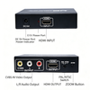 HDMI To RCA Converter, 4K HDMI To Composite AV Adapter with L/R Stereo Output