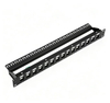24 Port Unloaded Keystone Patch Panel | 1U 19 Inch Rack Mount Empty Patch Panel