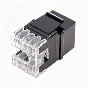 Cat6 RJ45 Ethernet Module, 180 Degree Unshielded Keystone Jack