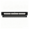 24 Port Cat6 RJ45 Patch Panel 19 Inch 1U Rack Mount Ethernet Network Patch Panel With Cable Support Bracket