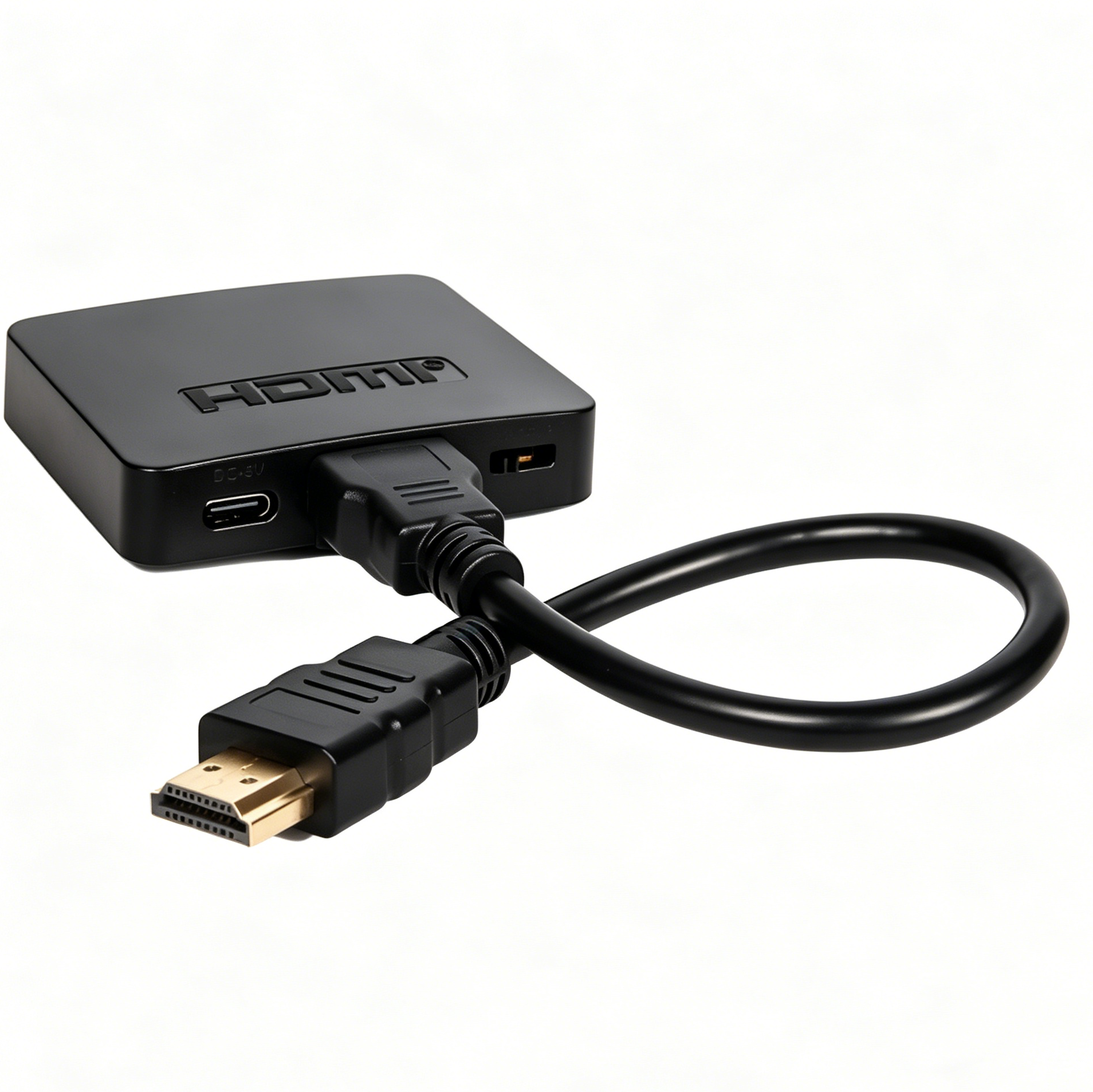1x2 HDMI 2.0 Splitter 4K60Hz RGB for Dual Monitors with HDCP 2.2
