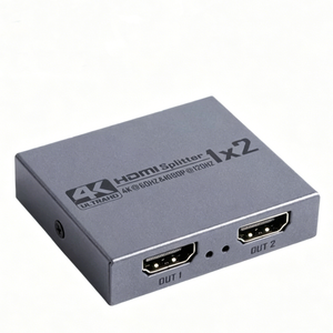 1x2 HDMI 2.0 Splitter 4K60Hz for Dual Monitors with HDCP 2.3