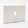 1 Port Keystone Wall Plate, US Standard 120 Type Faceplate for RJ45 RJ11 Keystone Jack