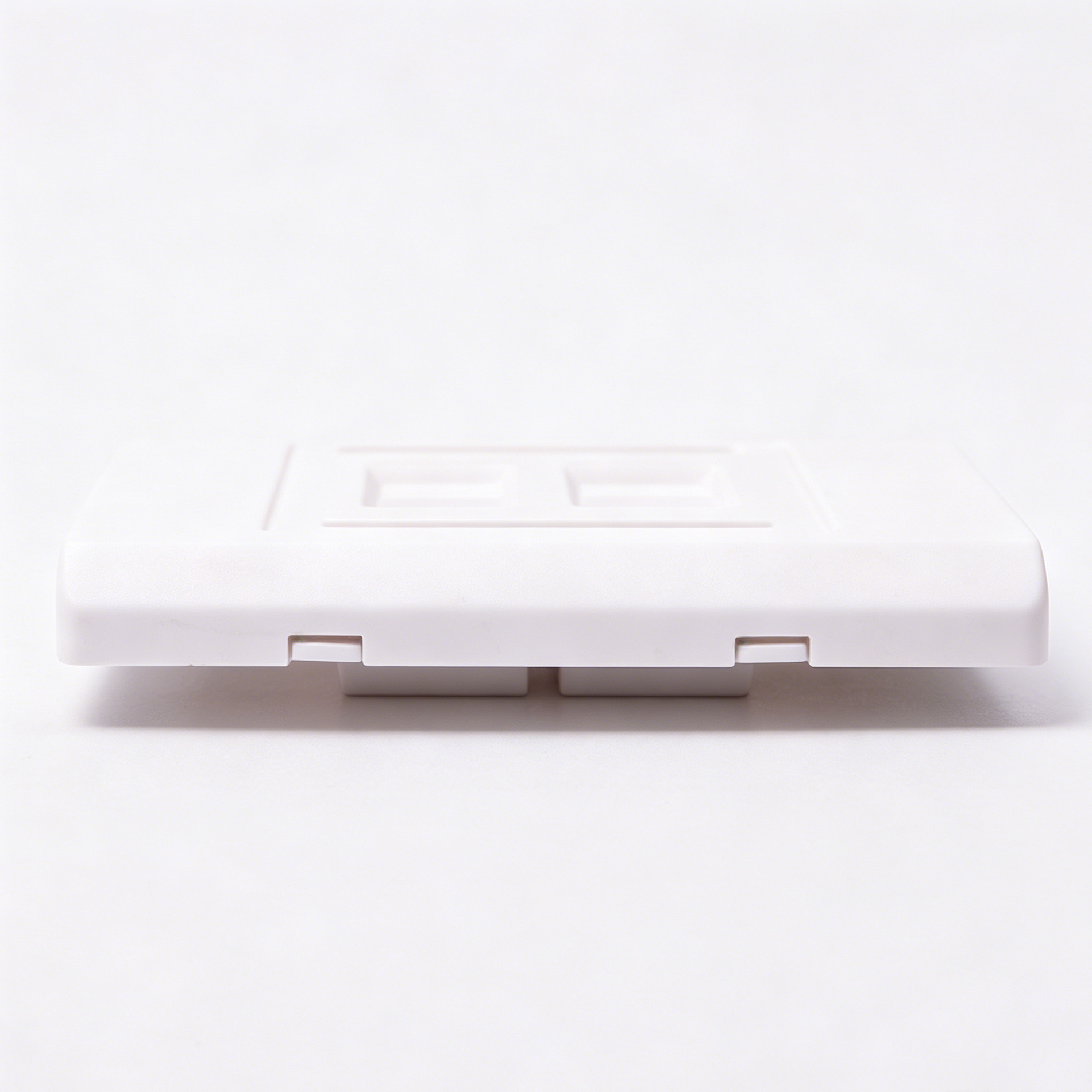 4 Port Keystone Wall Plate, 86 Type ABS Faceplate for RJ45 RJ11 Keystone Jack
