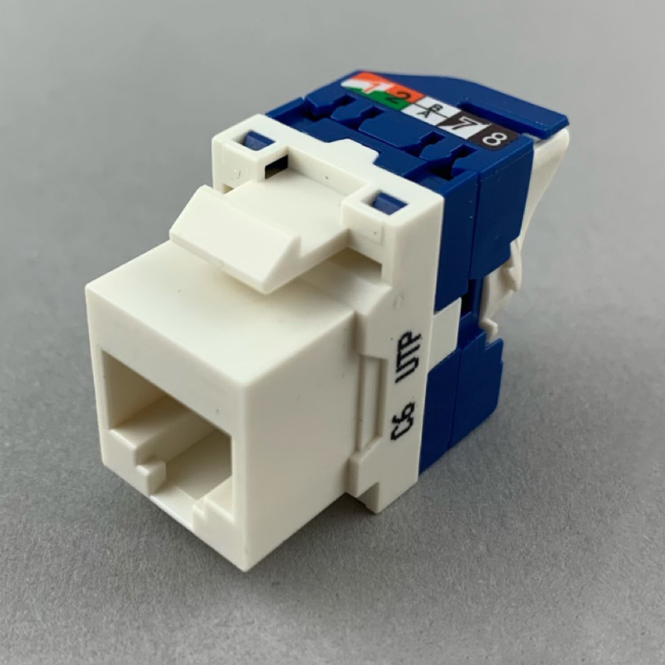 Cat6a Keystone Module Tool-Free Network Jack