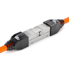 CAT7 Keystone Jack Tool-Free, Shielded 10G Ethernet Module, LSA IDC RJ45 Connector for Wall Plate Patch Panel 