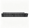 24 Port 1U Empty Modular Shielded Patch Panel, 19" Rack Mount