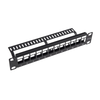 10 Inch 1U 12 Port Cat6 Blank Keystone Patch Panel Unloaded Network Patch Panel