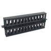 1U 24 Slots Cable Management Panel 19 Inch Rack Mount Cable Organizer