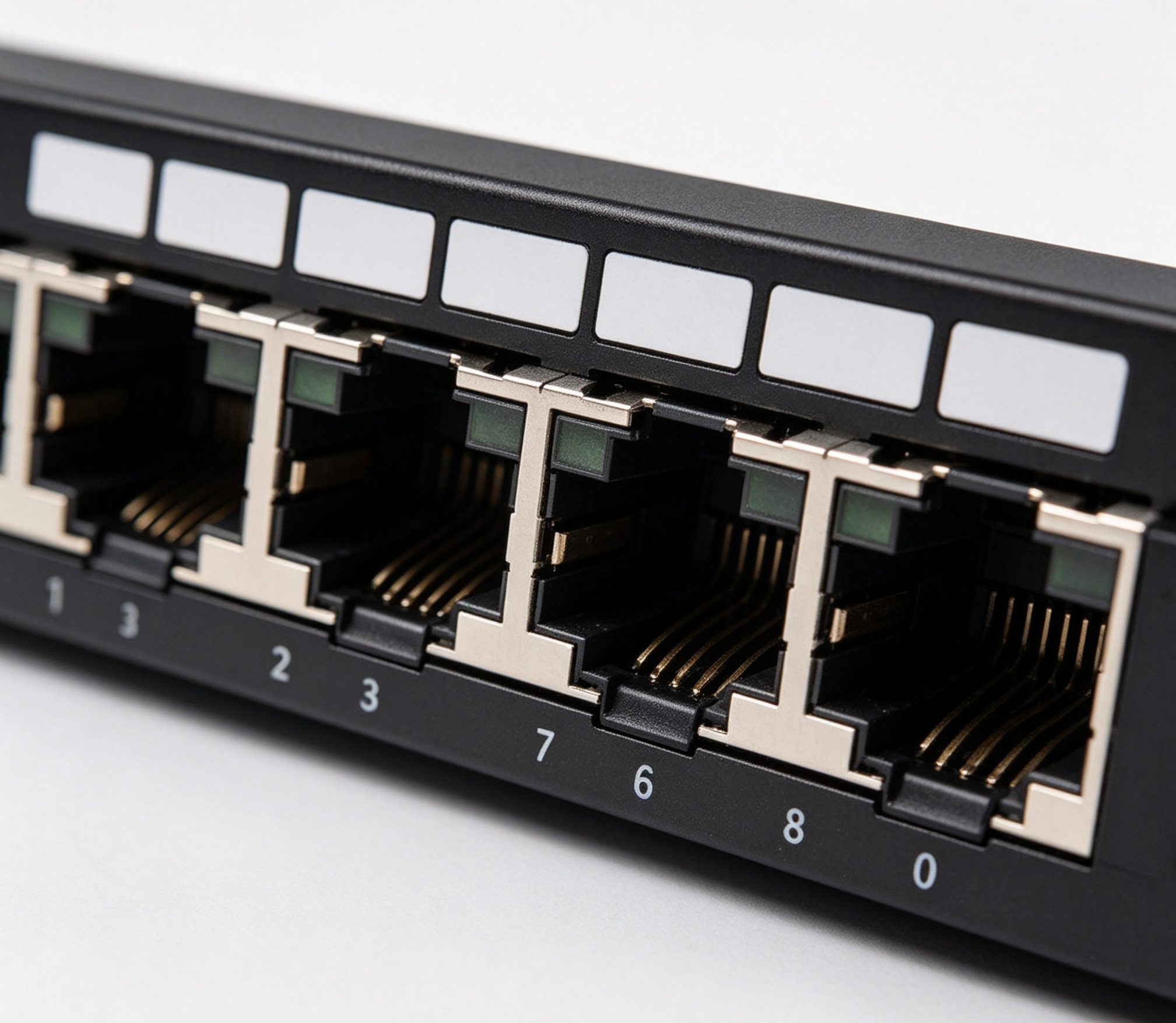32 Port Voice Patch Panel 19 Inch Rack Mount RJ11 Telephone Patch Panel