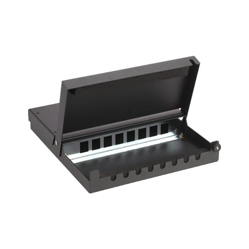 6 Port Flip Top Fiber Optic Terminal Box Desktop Wall Mount Optical Fiber Distribution Box