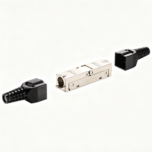 Cat6a Cat7 Shielded Keystone Coupler, Tool-Free RJ45 Keystone Module , 10G Ethernet Extension Adapter for Network Cable – Fully Shielded