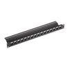 12 Port Empty Keystone Patch Panel 1U 19 Inch Rack Mount With Cable Management Bar