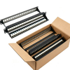 19 Inch 1U 24 Port Blank Patch Panel Unloaded Network Patch Panel