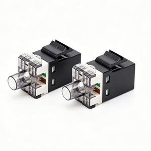 Cat6 Keystone Jack, 180 Degree Unshielded RJ45 Ethernet Module, IDC Punch Down Network Coupler