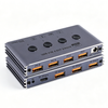USB 3.2 Switch 4x4 10Gbps with Remote Control for 4 Computers Sharing Devices