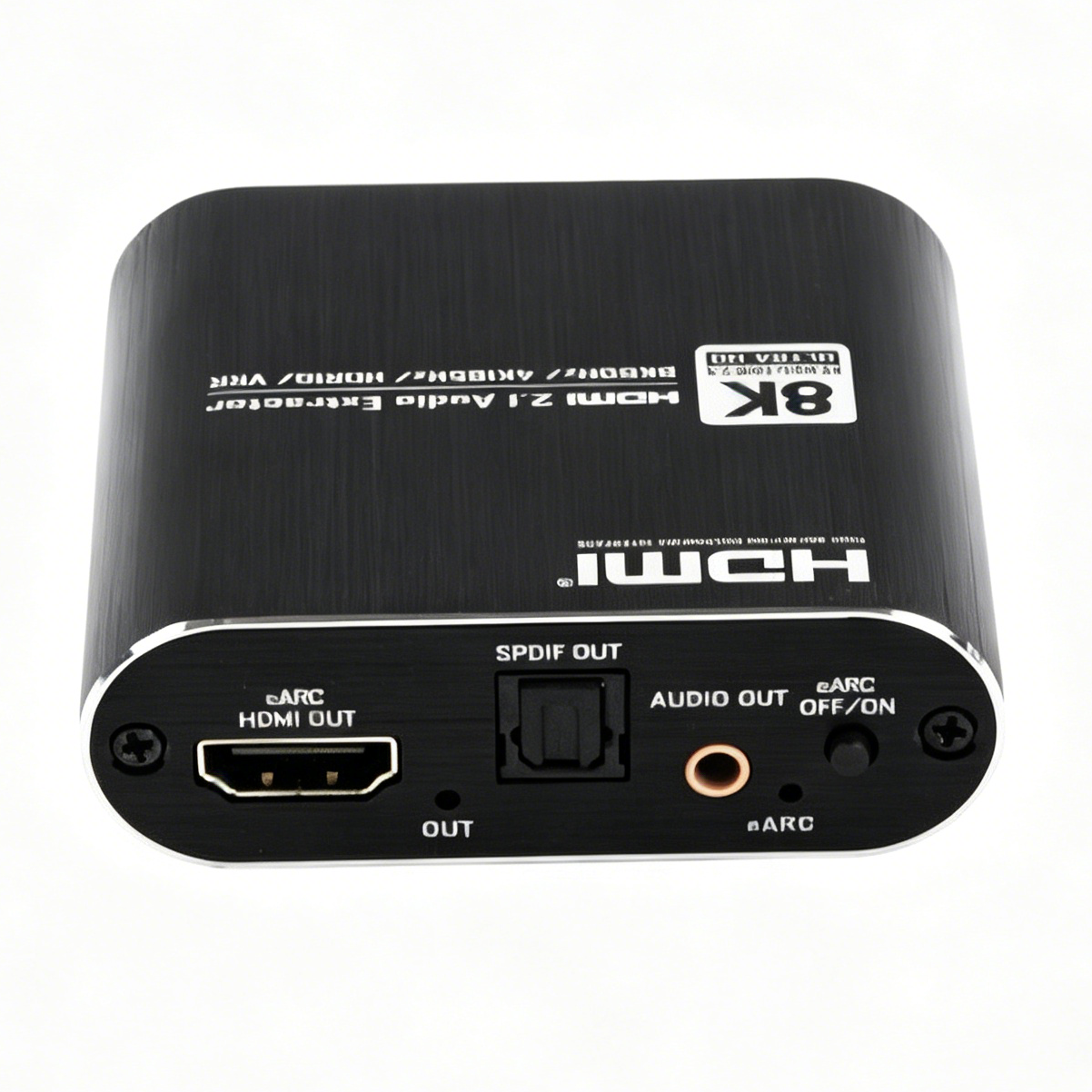 HDMI Audio Extractor EARC 8K@60Hz, HDMI 2.1 Audio Converter with Optical SPDIF 