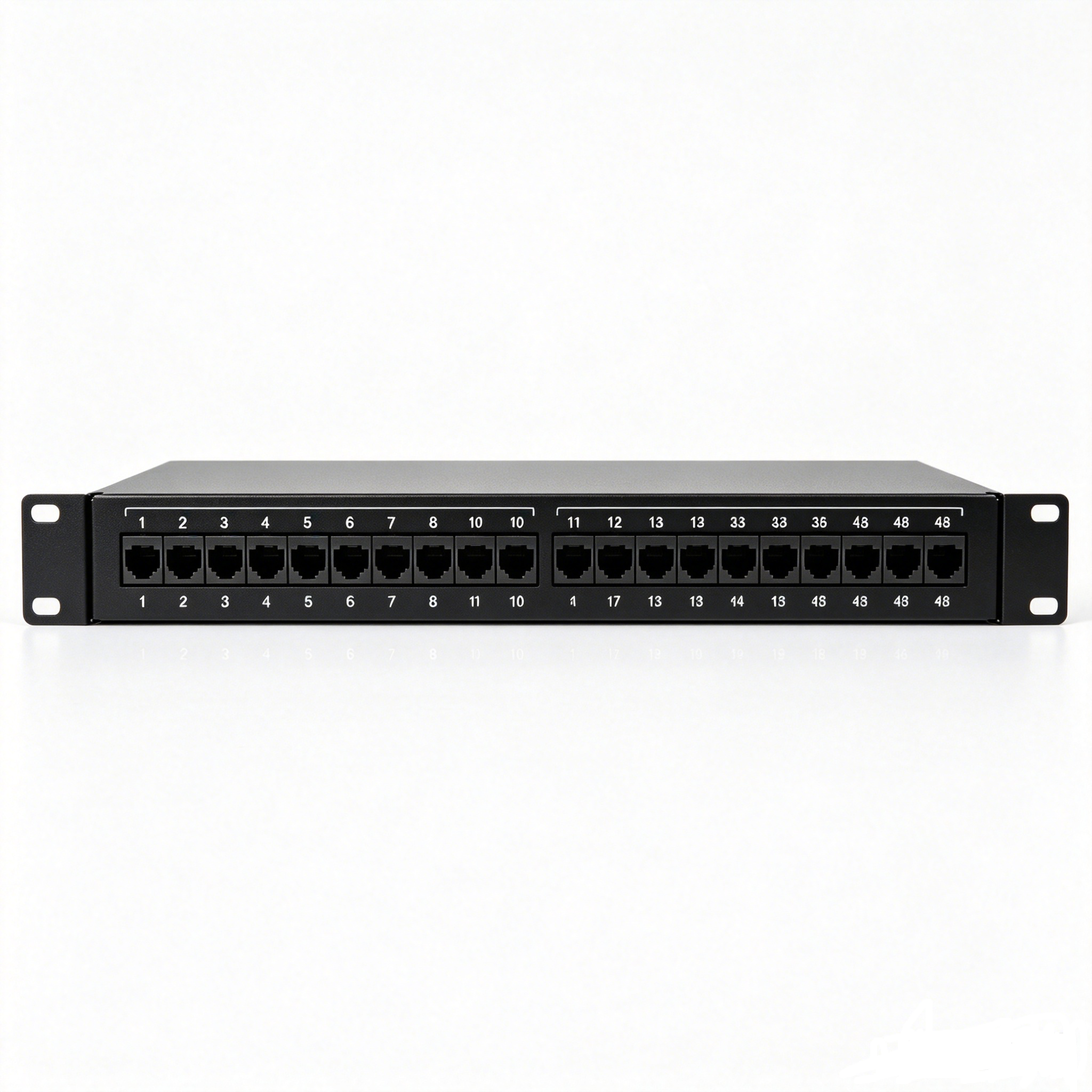 2U 48 Port Blank Modular Patch Panel 19 Inch Rack Mount Empty Network Patch Panel Frame