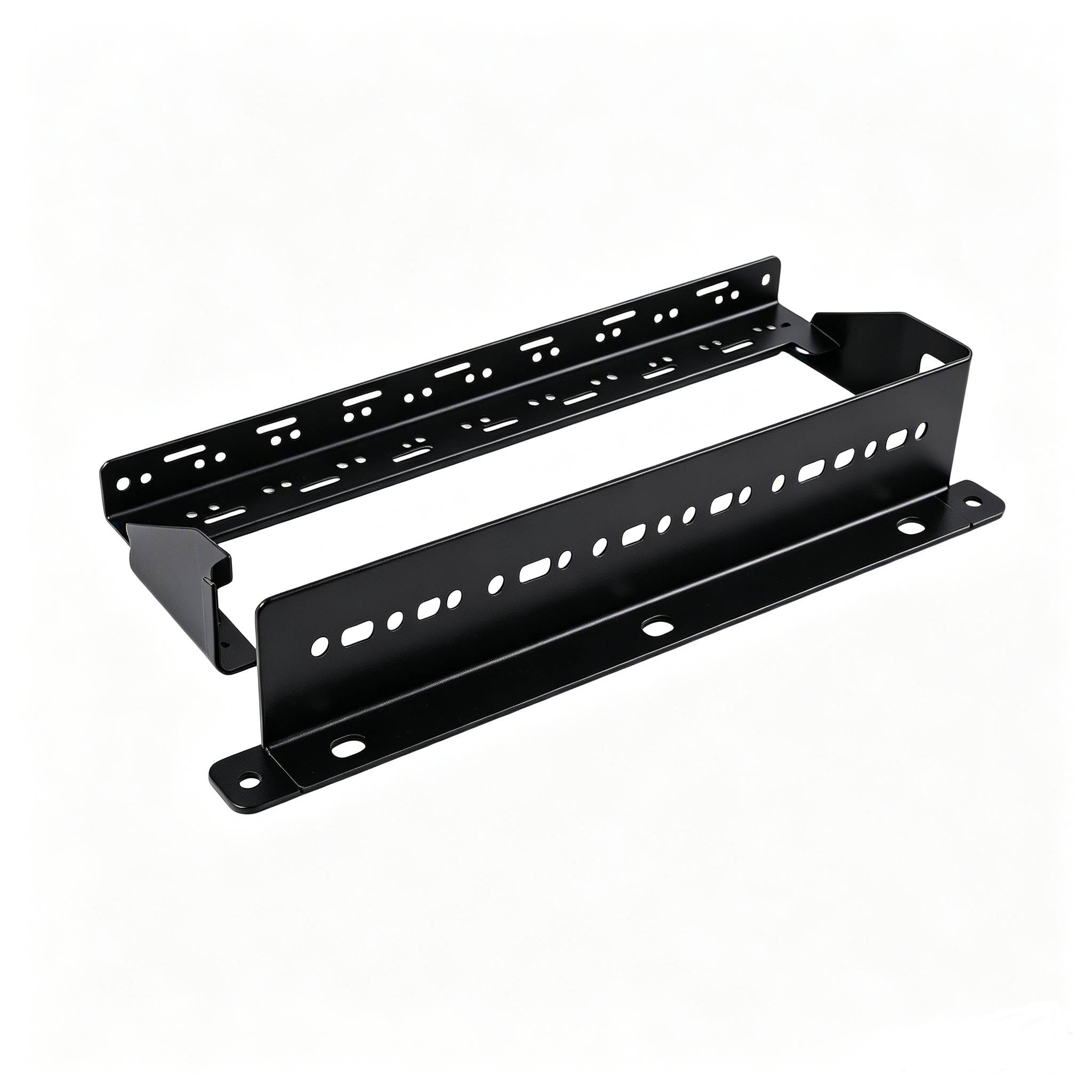 24 Port CAT6 Blank Patch Panel 1U 19 Inch Modular Empty Patch Panel with Cable Management Bracket