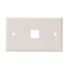 1 Port Keystone Wall Plate, US Standard 120 Type Faceplate for RJ45 RJ11 Keystone Jack