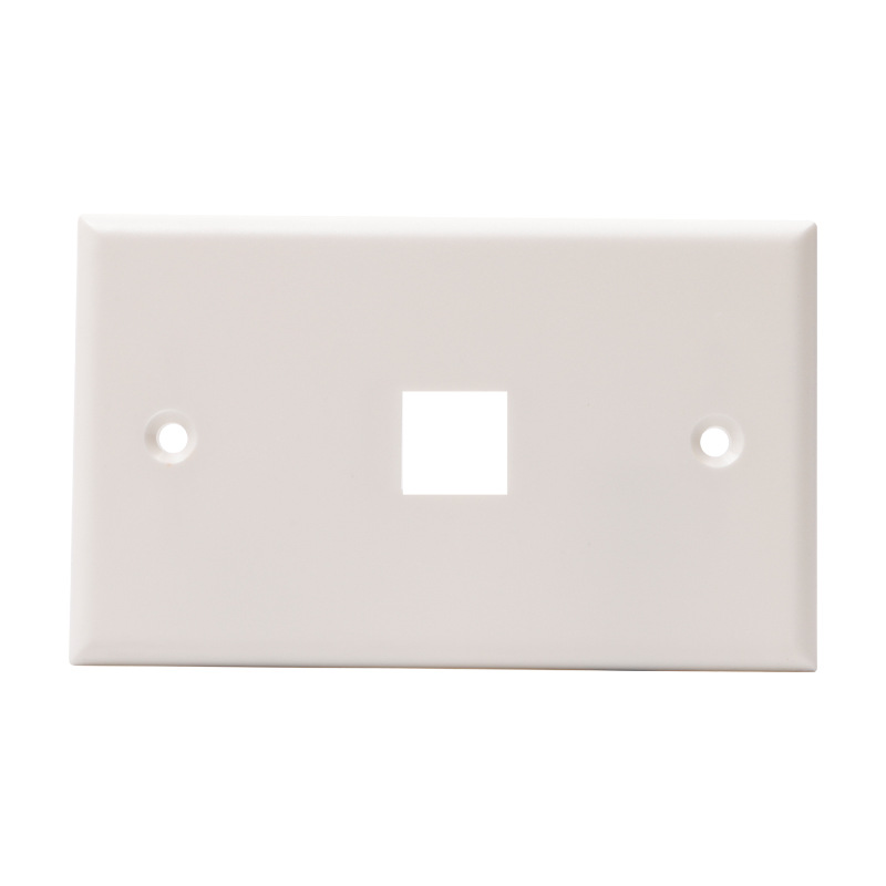 1 Port Keystone Wall Plate, US Standard 120 Type Faceplate for RJ45 RJ11 Keystone Jack