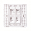 4 Port Keystone Wall Plate, 86 Type ABS Faceplate for RJ45 RJ11 Keystone Jack