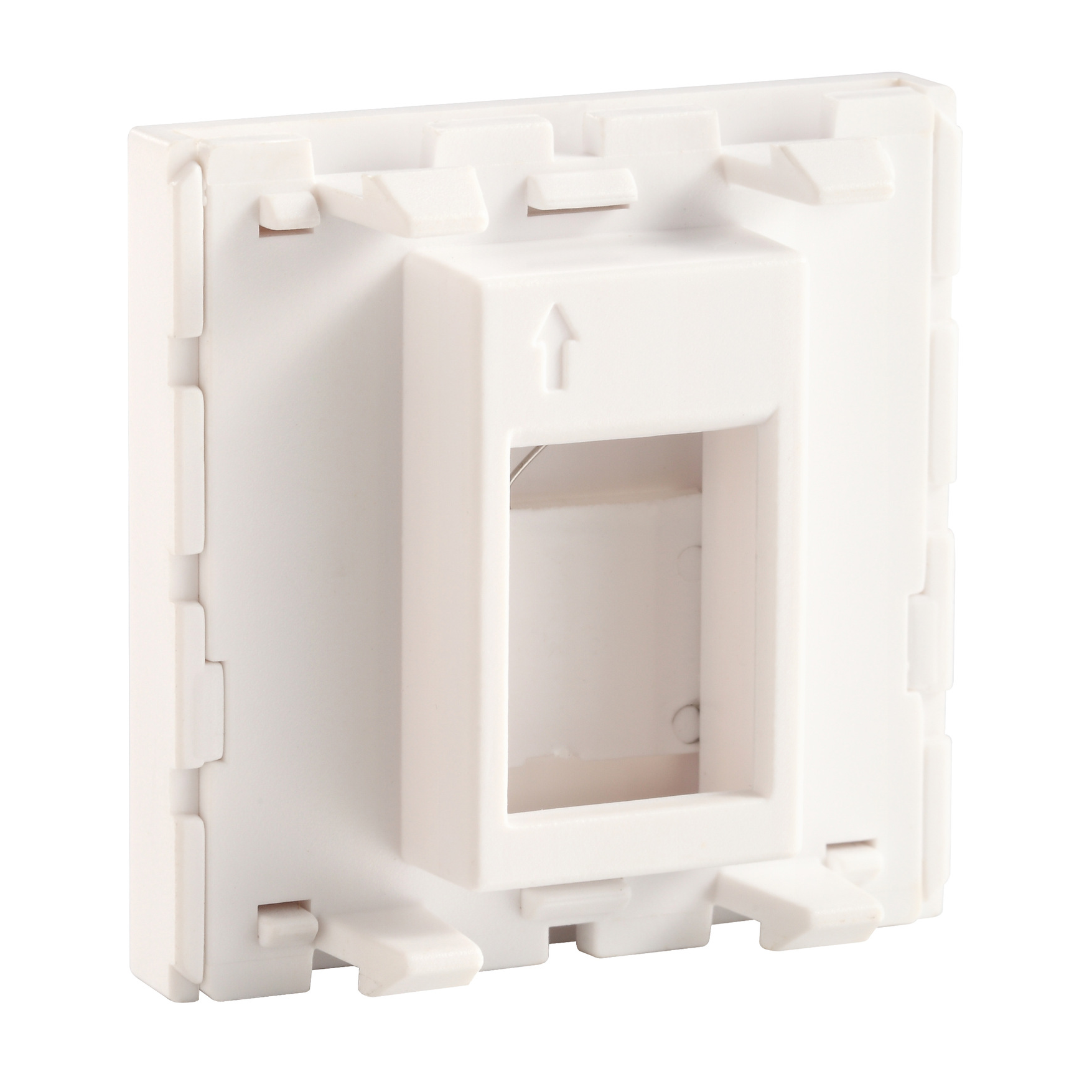 45x45mm French Wall Plate, 1 Port Keystone Faceplate for RJ45 Module