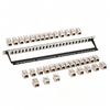 24 Port Blank Patch Panel 1U Rack Mount FTP Empty Patch Panel With Cable Management Bar