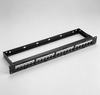 1U 24 Port Empty Modular Patch Panel With Cable Management Bar