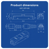 CAT7 Keystone Jack Tool-Free, Shielded 10G Ethernet Module, LSA IDC RJ45 Connector for Wall Plate Patch Panel 