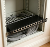 12 Port 0.5U Cat6A STP Shielded Patch Panel 10 Inch Rack Mount 10Gigabit RJ45 Network Patch Panel