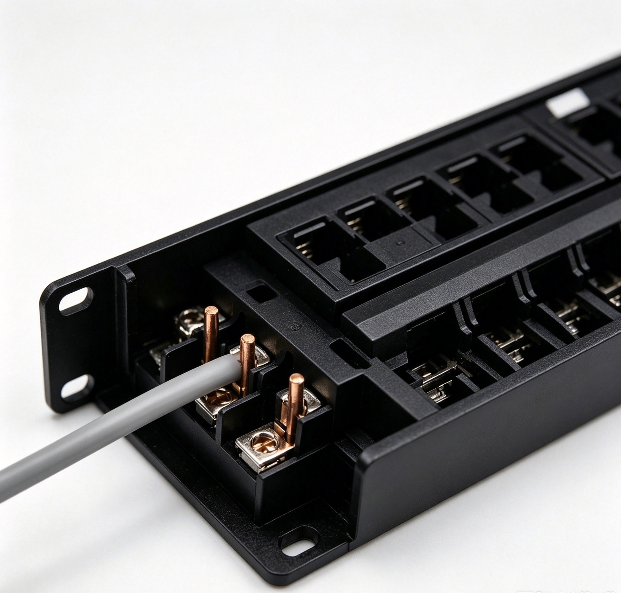 32 Port Voice Patch Panel 19 Inch Rack Mount RJ11 Telephone Patch Panel