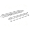 19 Inch 1U 24 Port Blank Patch Panel Unloaded Network Patch Panel