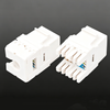 180 Degree Unshielded Keystone Jack, Cat6 RJ45 Ethernet Module