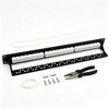 24 Port Cat6 RJ45 Patch Panel 19 Inch 1U Rack Mount Ethernet Network Patch Panel With Cable Support Bracket