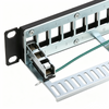 24 Port 1U Blank Shielded Patch Panel Frame
