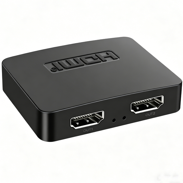 1x2 HDMI 2.0 Splitter 4K60Hz RGB for Dual Monitors with HDCP 2.2