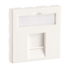 45x45mm French Wall Plate, 1 Port Keystone Faceplate for RJ45 Module