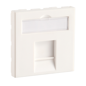 45x45mm French Wall Plate, 1 Port Keystone Faceplate for RJ45 Module