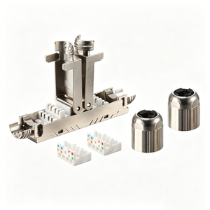 Cat6a RJ45 Keystone Coupler, Shielded Female to Female Ethernet Extender
