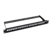 16 Port 1U Blank Shielded Patch Panel 19 Inch Rack Mount Empty Patch Panel Frame