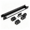 24 Port CAT6A Tool-less Patch Panel With Cable Management Bracket