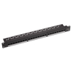 24 Port CAT6A Tool-less Patch Panel With Cable Management Bracket