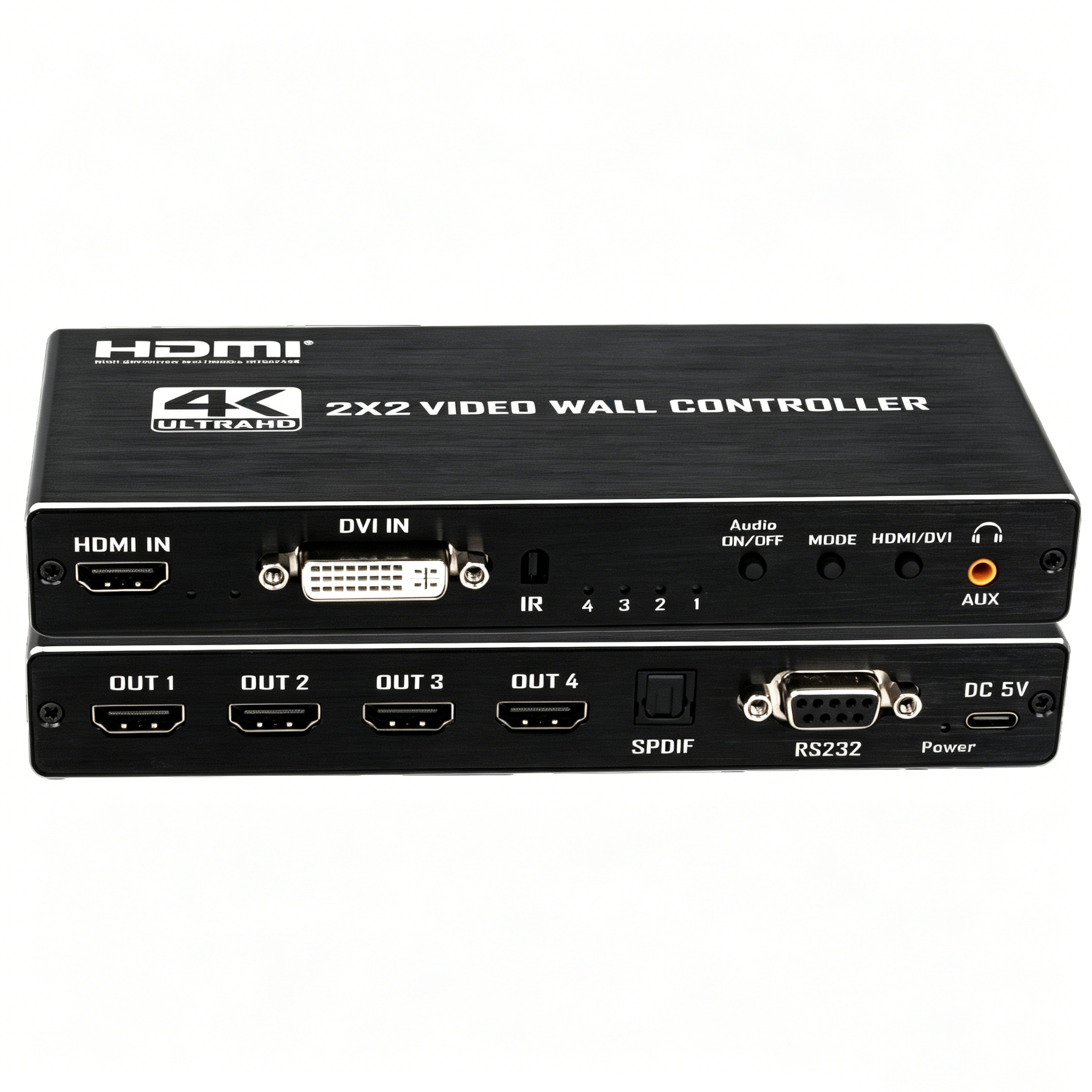 HDMI 1.4 Multi-Screen Splitter with Remote,2x2 HDMI Video Wall Controller 4K